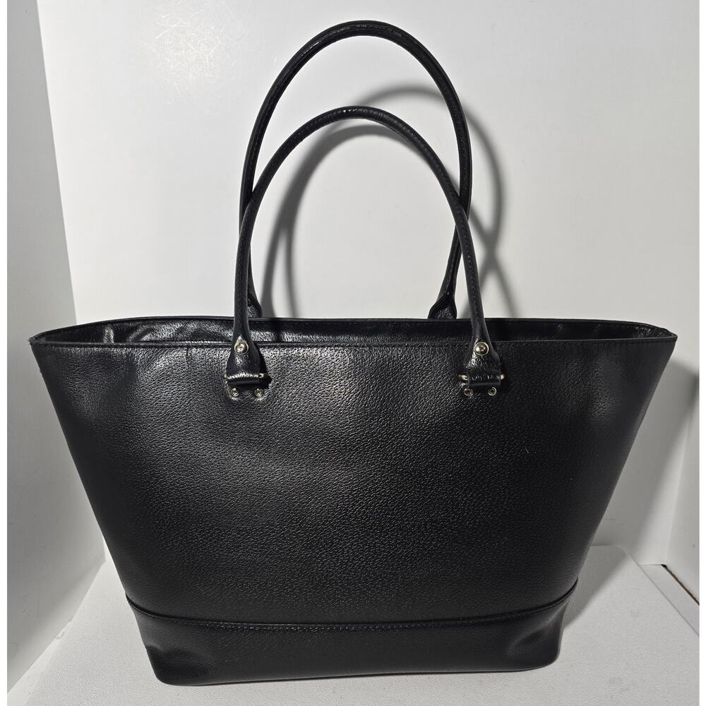 Kate Spade New York X-large Tote Bag Black Cross Grain Leather - Picture 4 of 16
